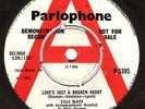 CILLA BLACK Love's Just A Broken Heart/Yesterday PARL.DEMO 45 1966 BEATLES COVER