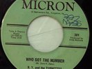 B.Y. & the Turnettes- Who Got The Number 45 SUPER RARE DJ Shadow sample NM WOL