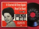 BRENDA LEE   RARE 45 EP PS   IT STARTED ALL OVER AGAIN (1962) DECCA ED 2730