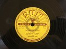 JOHNNY CASH Train of Love/There You Go SUN 258 orig ROCKABILLY 10