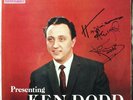 KEN DODD Autograph - 1963 hand Signed LP - Vinyl 1st Album 'Presenting Ken Dodd'