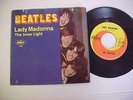 THE BEATLES 45 & PICTURE SLEEVE LADY MADONNA/THE INNER LIGHT W/FAN CLUB INSERT