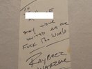 WARZONE - RAYBEEZ AUTOGRAPH 1994 signature nyhc hardcore punk revelation demo ep