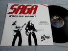 Saga-Worlds Apart LP Mexico Promo Radio Station Unique cover EPIC