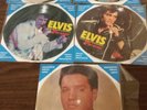 Vintage ELVIS PRESLEY 5 (FIVE) Picture DISC's 45 RPMs DENMARK-Very  Rare