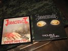 JUGGERNAUT 1986 Baptism Under Fire NM LP & 1987 Trouble Within NM LP Metal Blade