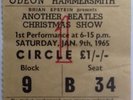 Beatles Original Used Concert Ticket Hammersmith Odeon London 1965