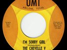 THE CHEVELLE V I'm Sorry Girl / Come Back Bird on UMI US 1965 TEXAS GARAGE 45