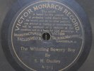 Victor Monarch Pre Dog 7-Inch Record  A-713 Whistling Bowery Boy S. H. Dudley