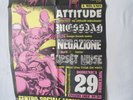 ATTITUDE NEGAZIONE MESSIAH UPSET NOISE Original 1987 Poster Italy HC Punk KBD EX