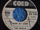 ORIGINAL 45RPM RECORD BY THE CRESTS-STEP BY STEP / GEE(BUT I'D GIVE THE WORLD