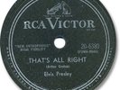 Rare ELVIS PRESLEY Rock'n Roll 78 RPM Record. That's All Right. Sun Sessions
