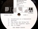 THE HUMAN LEAGUE Romantic 1990 US A&M reference acetate lp G-