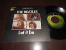 FRENCH SP THE BEATLES LET IT BE TYPE 4 SACEM GROS GRAIN NOIR EPAIS