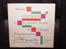 JOHNNY HALLYDAY Madame SOUVENIR 1961 DÉDICACÉ JOHNNY A L'OLYMPIA rare