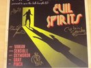 SIGNED-THE DAMNED-WHITE VINYL LP-EVIL SPIRITS+POSTCARD+PLECTRUM-1000 ONLY-M/UNPL