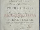 HARPE PARTITION DALVIMARE DREUX FANTAISIE AIR PIEMONTAIS +12 VARIATIONS NAPOLÉON
