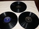 78 RPM Louis Armstrong 3 recs Polydor 580.010, 580.002, ODEON 238.404 EXC++