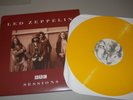 RARE LED ZEPPELIN LIVE YELLOW COLORED VINYL LP BBC SESSIONS NM VINYL COVER VG