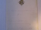 Rare Adelina Patti Soprano Signed note on crested paper from 1875 with Photo