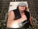 BRIAN JOHNSON ACDC HAND SIGNED 12 X 8 PHOTO LEAD SINGER RARE AC DC BACK IN BLACK