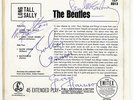 Long Tall Sally EP Rare Signed Replica Cover Record Lennon McCartney Harris 1964