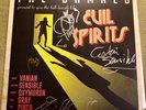 THE DAMNED - EVIL SPIRITS HAND SIGNED  1000 ONLY WHITE VINYL RECORD AUTOGRAPHED