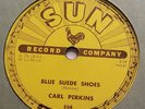 VERY RARE Carl Perkins 78 RPM - Blue Suede Shoes - Honey Don't - SUN 234 - NICE