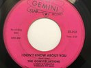RARE Northern Soul 45 The Constellations   I Don't Know About You mp3 Gemini