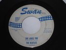 The Beatles 45 rpm Record She Loves You Swan Blue Label