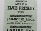 ELVIS PRESLEY ORIGINAL 1957 UK FLYER  FOR JAILHOUSE ROCK LOVING YOU