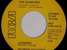 THE GUESS WHO: Laughing / Undun RCA 74-0195 DJ PROMO Rock 45 NM-
