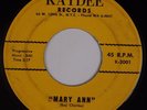 TEXAS RAY: Mary Ann KAYDEE Wild R&B Screamer 45 HEAR