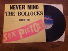 SEX PISTOLS NEVER MIND THE BOLLOCKS 1977 original BLANK BACK COVER A5/B5 martrix