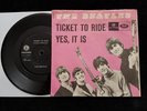 THE BEATLES Ticket To Ride/Yes It Is  45/PS Danish Only '65 Parlophone R 5265 EX