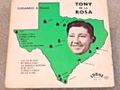 Tony De La Rosa  /  LP  / LLEGANDO A TEXAS  / ILP 137 / TEX MEX  /  ORIGINAL /