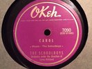 THE SCHOOLBOYS--CAROL--78 SHELLAC RARE DOO WOP  VG PLUS