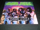 Overkill - Taking Over  LP / Black Vinyl  First Press / 1987 Near Mint Sepultura