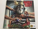 QUIET RIOT CONDITION CRITICAL, QZ 39516 AUTOGRAPHED BY 4 MEMBERS, VINYL 9.0