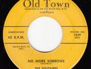 SOLITAIRES - Old Town 1049 - No More Sorrows - 1958 DOO-WOP 45 VG/VG+ (original)
