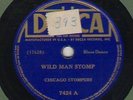 78 rpm Chicago Stompers as State Street Ramblers Decca 7424 in E