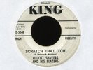 ELLIOTT SHAVER & HIS BLAZERS Scratch That Itch on King Promo Instro R&B 45 Hear