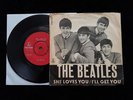 THE BEATLES She Loves You 45/PS Danish Only Red Label 1963 Parlophone R 5055 VG+