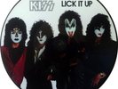 KISS 'Lick It Up' rare promo picture-disc vinyl LP, MAKE UP SLEEVE