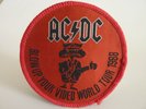 AC/DC BLOW UP YOUR VIDEO WORLD TOUR 88 PATCH AUFNÄHER VINTAGE SAMMLERSTÜCK COLL.