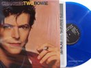 DAVID BOWIE LP Changes TWO Bowie BLUE Vinyl 1st Edn. Changestwobowie + Promo Sht