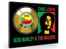Bob Marley One Love Framed Gold Disc Display Vinyl (C1)