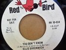 ELLIE GREENWICH  BABY ORIG USA RED BIRD 7