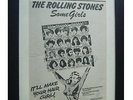 ROLLING STONES+Some Girls+Miss+POSTER+AD+ORIGINAL 1978+FRAMED+FAST GLOBAL SHIP