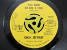 NORTHERN SOUL 45-Gwen Stewart-You Took Me For A Fool/Thought It Over-Call Me Mp3